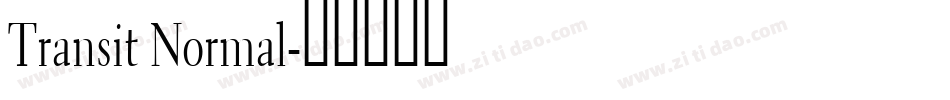 Transit Normal字体转换